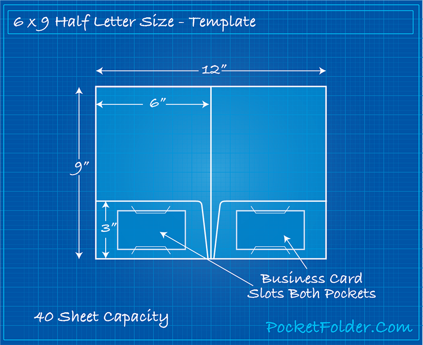 Relativitetsteori overskud konvergens Half Letter Size Folder | 6x9 Half Size Pocket folder | Foil Stamped Folders