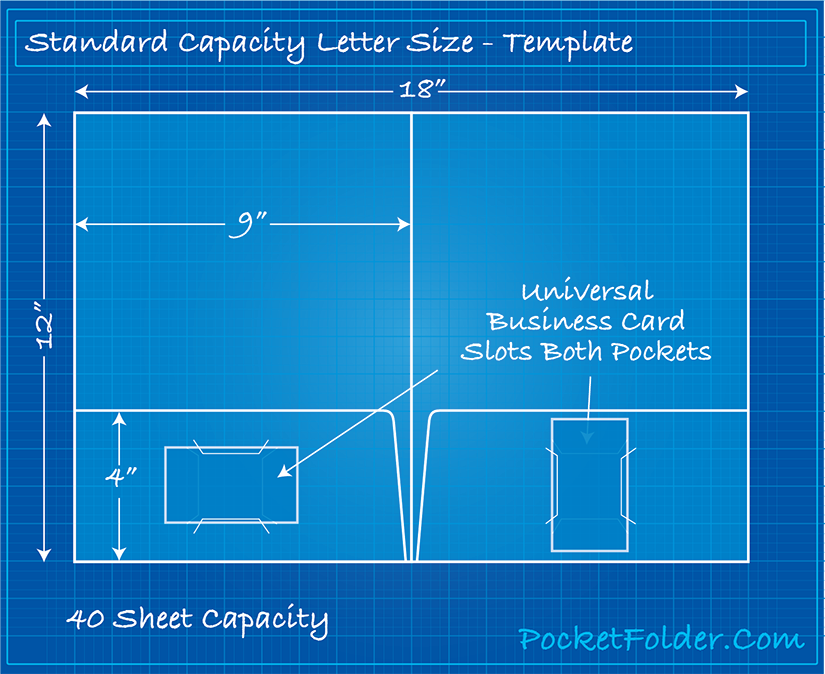 Standard Capacity Letter Size Folder | Custom Presentation Folders Online