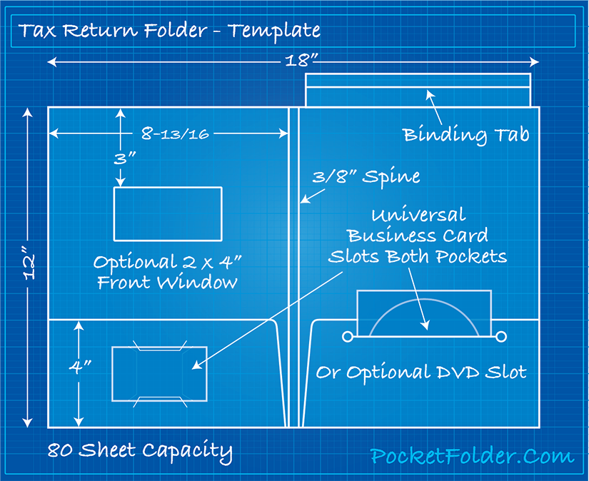 presentation folders for tax returns